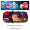 CRW20 Star Wars Printed Roof wrap for Mini or any car universal