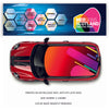 CRW22 Colourful Lines Printed Roof wrap for Mini or any car universal