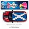 CRW33 Scotland Flag Roof wrap for Mini or any car universal