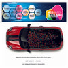 CRW42 Dot Pattern Roof wrap for Mini or any car universal
