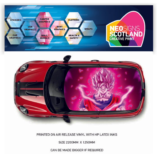 CRW46 Anime Roof wrap for Mini or any car universal
