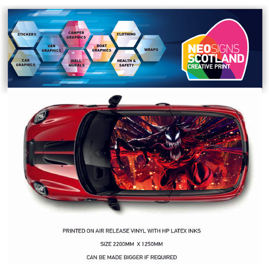 CRW48 Alien Roof wrap for Mini or any car universal