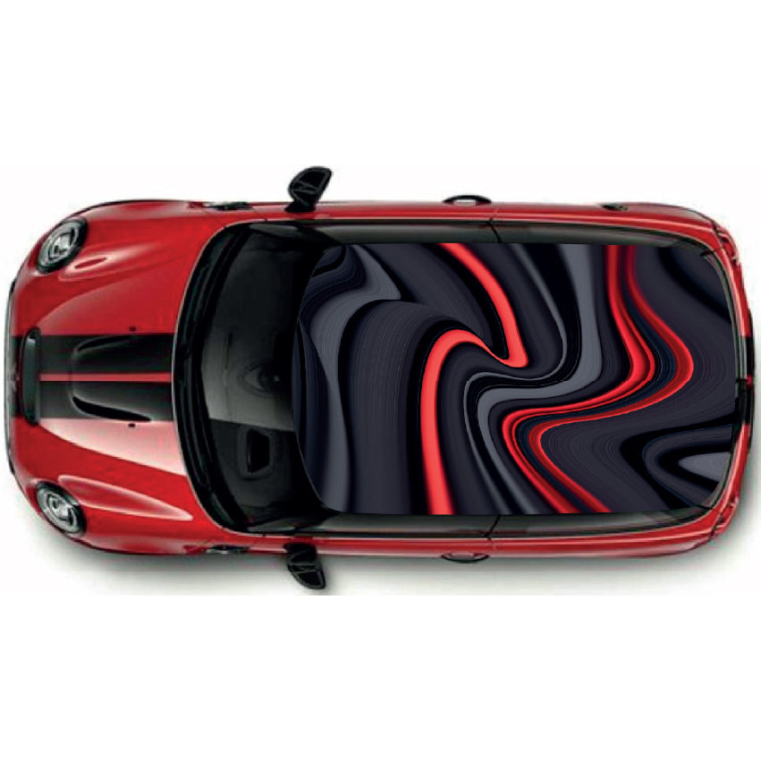 CRW005 Printed Roof Wrap For Mini Or Any Car Universal Various Designs Available