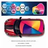 CRW50 Pattern  Roof wrap for Mini or any car universal