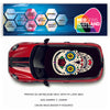 CRW074 Skull Roof wrap for Mini or any car universal