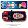 CRW080 Skull Roof wrap for Mini or any car universal