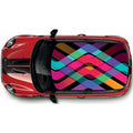 CRW010 Printed Roof Wrap For Mini Or Any Car Universal Various Designs Available