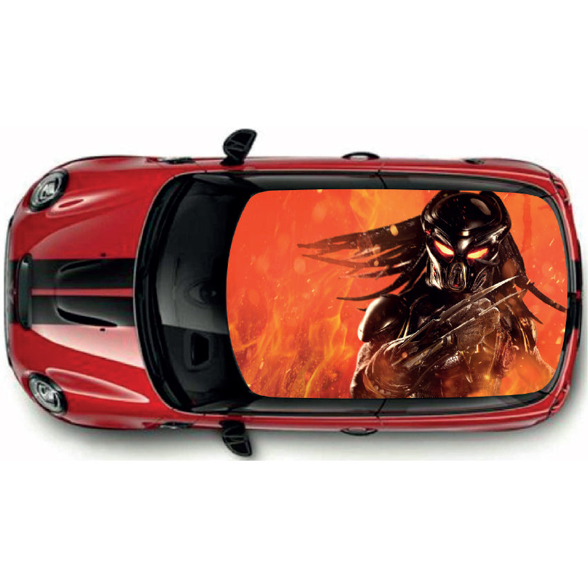 CRW011 Printed Roof Wrap For Mini Or Any Car Universal Various Designs Available