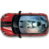 CRW14 White Horse Printed Roof wrap for Mini or any car universal