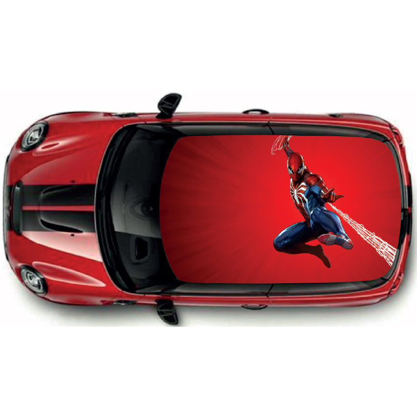 CRW15 Spiderman Printed Roof wrap for Mini or any car universal