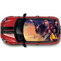 CRW020 Printed Roof Wrap For Mini Or Any Car Universal Various Designs Available