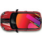 CRW22 Colourful Lines Printed Roof wrap for Mini or any car universal