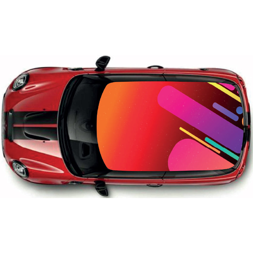 Printed Roof Wrap For Mini Or Any Car Universal Various Designs Available