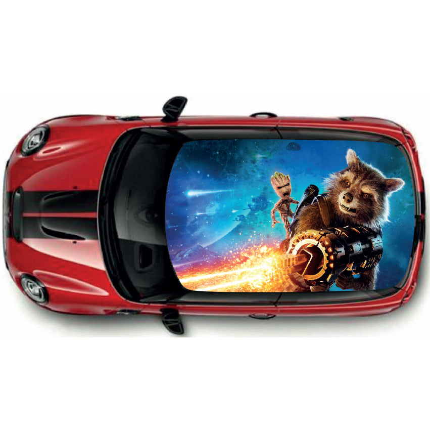 Printed Roof Wrap For Mini Or Any Car Universal Various Designs Available