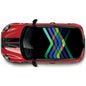 CRW26 Colourful Printed Roof wrap for Mini or any car universal