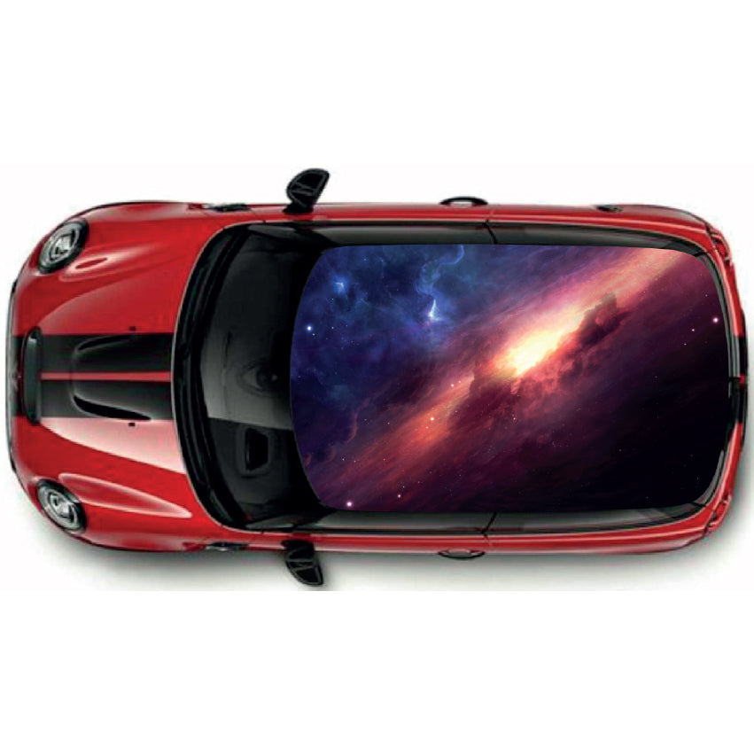 CRW027 Printed Roof Wrap For Mini Or Any Car Universal Various Designs Available