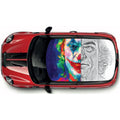 CRW030 Printed Roof Wrap For Mini Or Any Car Universal Various Designs Available