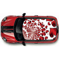 CRW034 Printed Roof Wrap For Mini Or Any Car Universal Various Designs Available