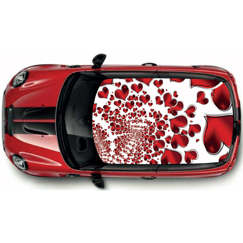CRW034 Printed Roof Wrap For Mini Or Any Car Universal Various Designs Available