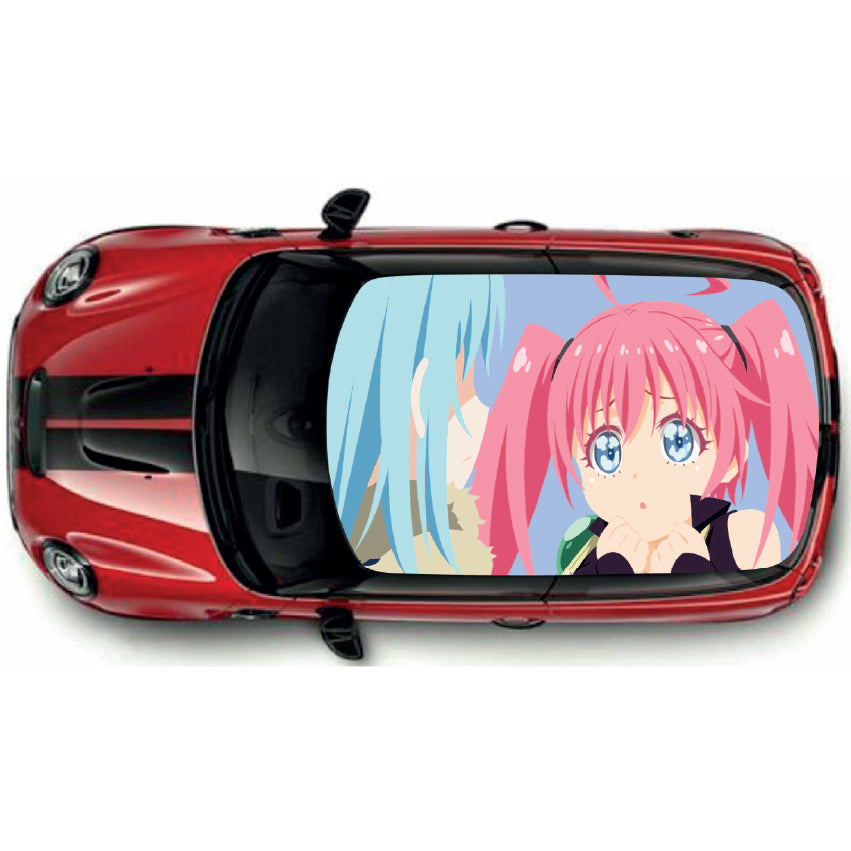 CRW038 Printed Roof Wrap For Mini Or Any Car Universal Various Designs Available