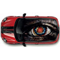 CRW040 Printed Roof Wrap For Mini Or Any Car Universal Various Designs Available