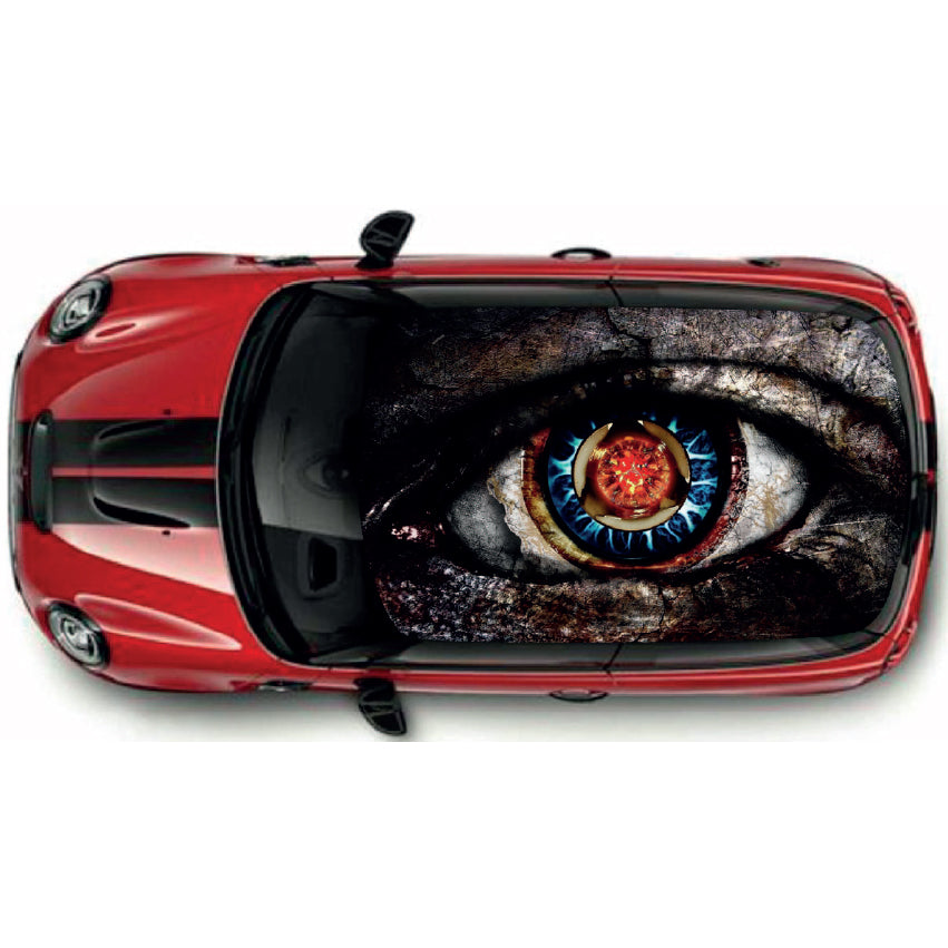CRW040 Printed Roof Wrap For Mini Or Any Car Universal Various Designs Available