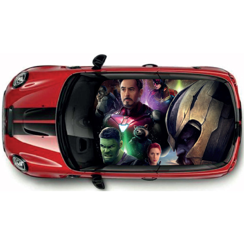 Printed Roof Wrap For Mini Or Any Car Universal Various Designs Available