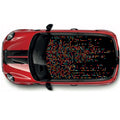 CRW042 Printed Roof Wrap For Mini Or Any Car Universal Various Designs Available