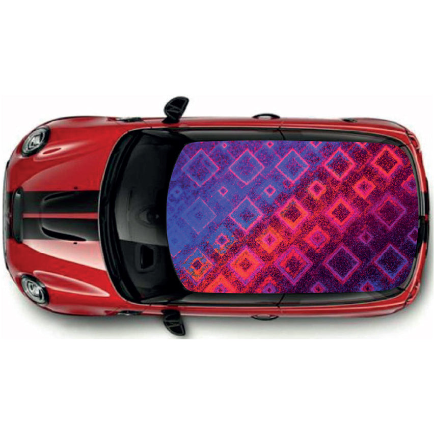 CRW043 Printed Roof Wrap For Mini Or Any Car Universal Various Designs Available