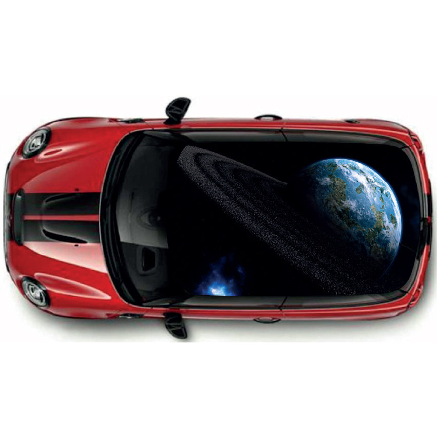 CRW44 Planet Earth Roof wrap for Mini or any car universal
