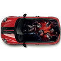 CRW047 Printed Roof Wrap For Mini Or Any Car Universal Various Designs Available