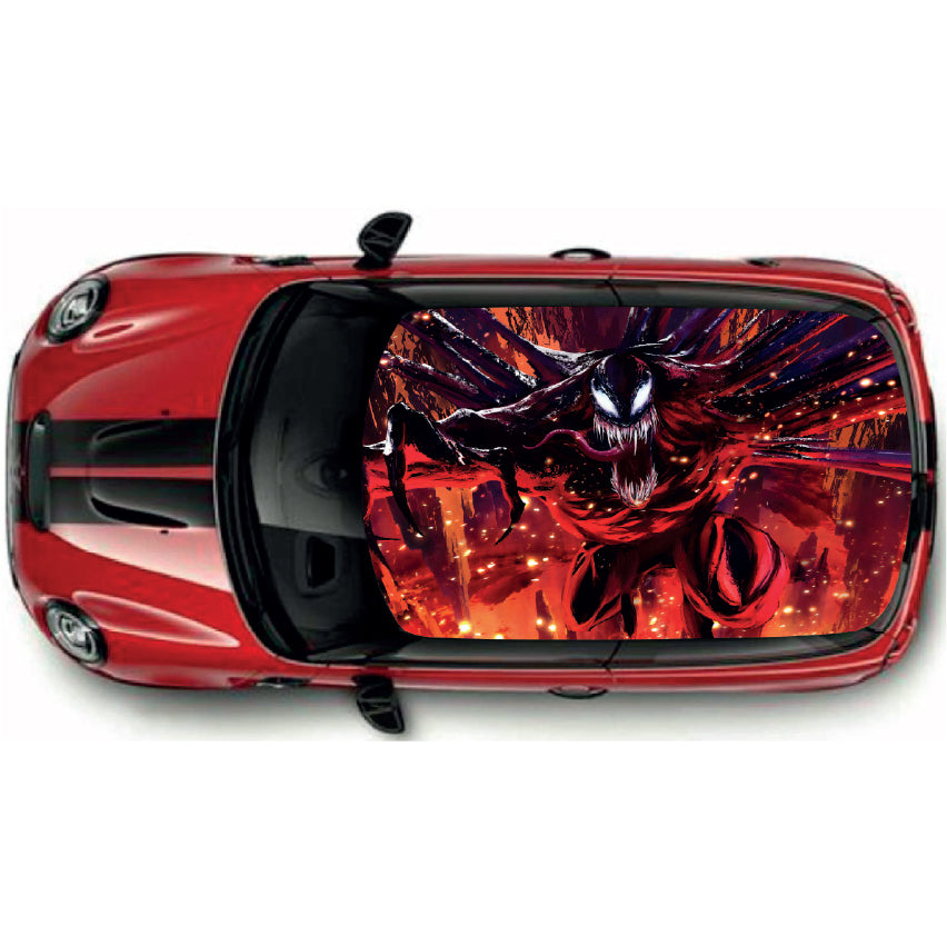 CRW048 Printed Roof Wrap For Mini Or Any Car Universal Various Designs Available