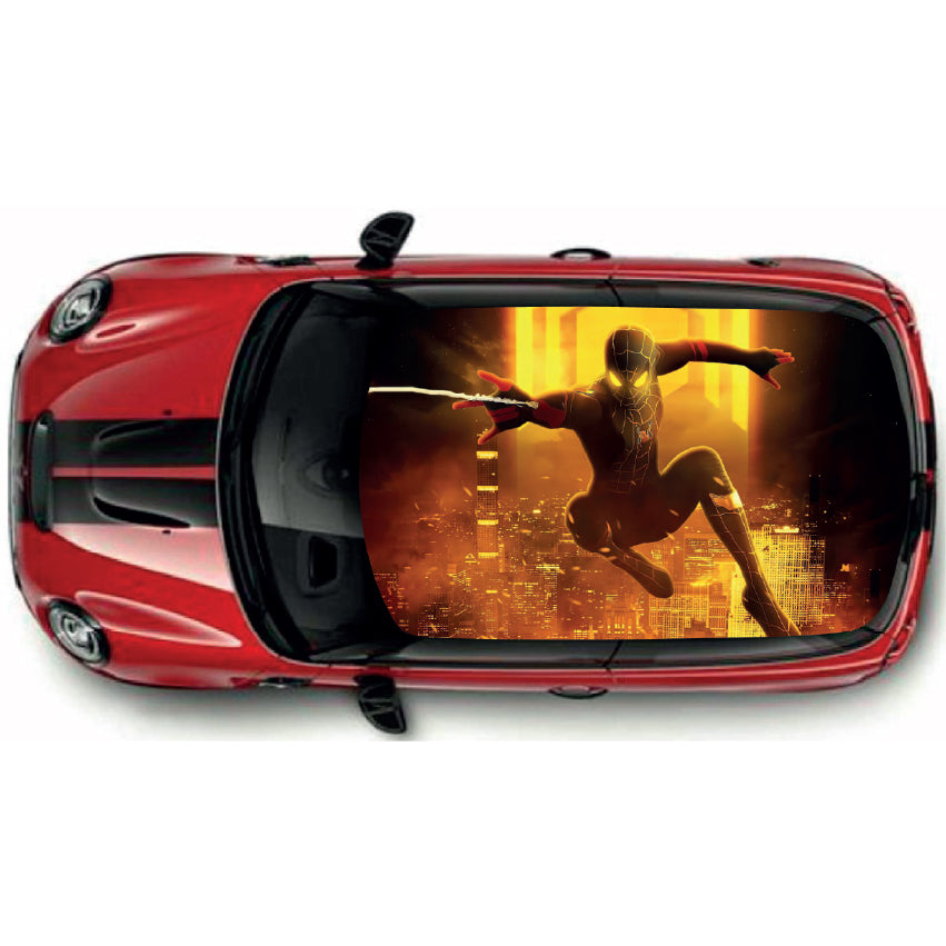CRW49 Spiderman Roof wrap for Mini or any car universal