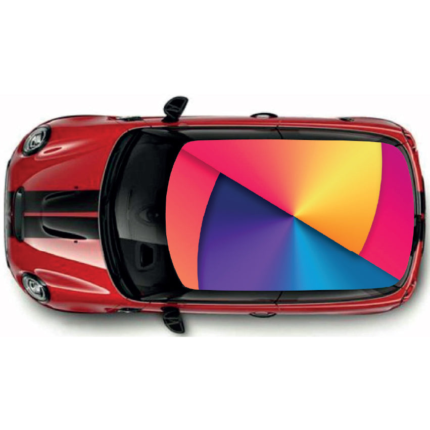 CRW050 Printed Roof Wrap For Mini Or Any Car Universal Various Designs Available