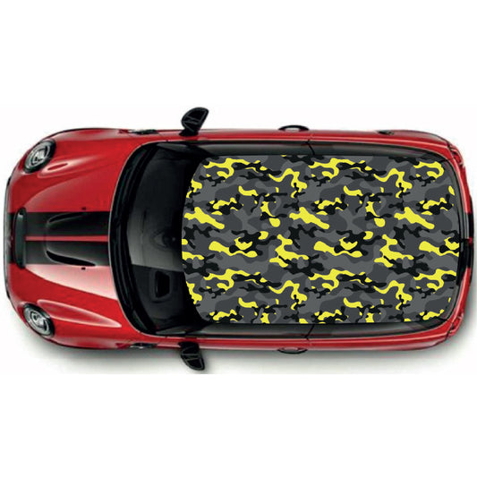 CRW54 Camouflage Style Roof wrap for Mini or any car universal