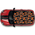 CRW055 Printed Roof Wrap For Mini Or Any Car Universal Various Designs Available