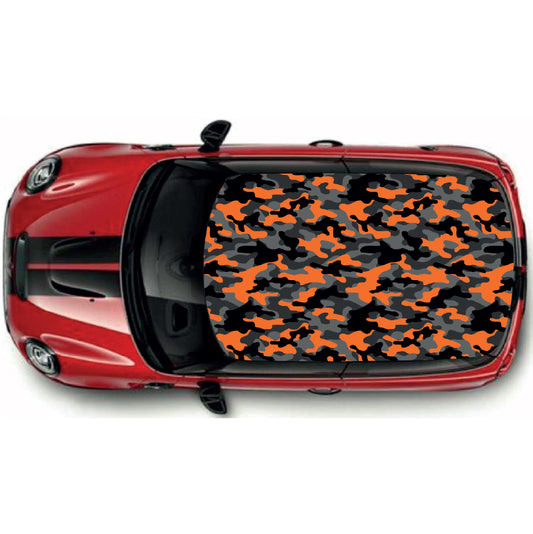 CRW55 Camouflage Roof wrap for Mini or any car universal