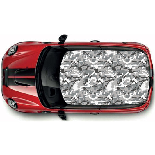 CRW59 Camouflage Style Roof wrap for Mini or any car universal