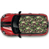 CRW062 Green Camouflage Roof wrap for Mini or any car universal