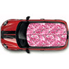CRW064 Pink Camouflage Roof wrap for Mini or any car universal