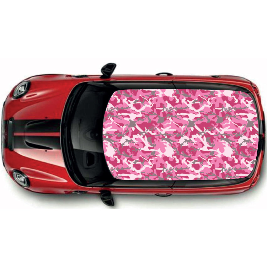 CRW064 Printed Roof Wrap For Mini Or Any Car Universal Various Designs Available