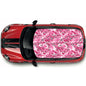 CRW064 Pink Camouflage Roof wrap for Mini or any car universal