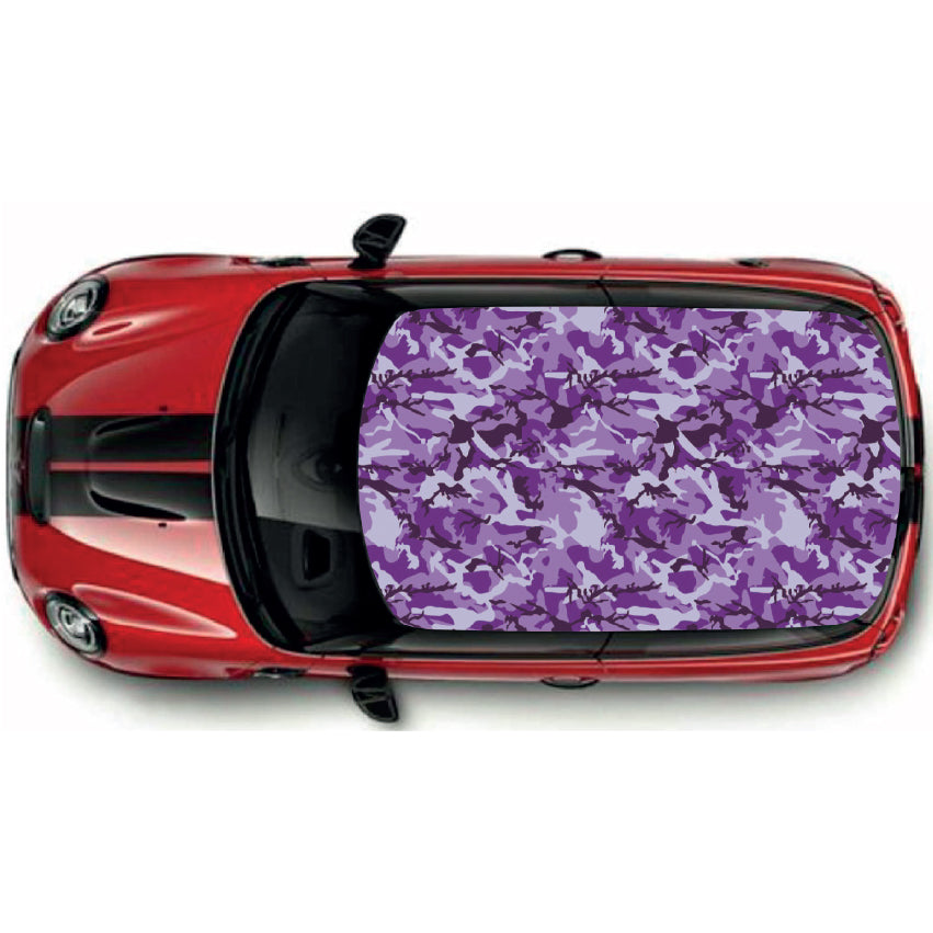 CRW065 Printed Roof Wrap For Mini Or Any Car Universal Various Designs Available