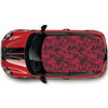 CRW066 Burgundy Camouflage Roof wrap for Mini or any car universal