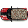 CRW067 Brown Camouflage Roof wrap for Mini or any car universal