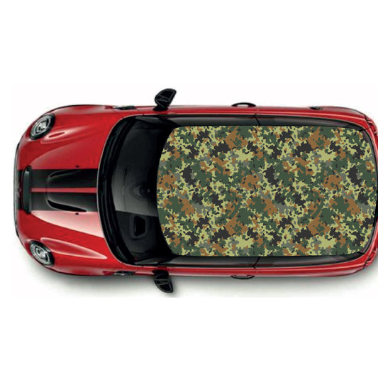 CRW068 Camouflage Roof wrap for Mini or any car universal