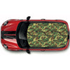 CRW069 Green and Brown Camouflage Roof wrap for Mini or any car universal