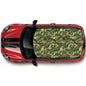 CRW069 Green and Brown Camouflage Roof wrap for Mini or any car universal