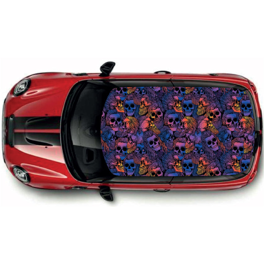 Printed Roof Wrap For Mini Or Any Car Universal Various Designs Available