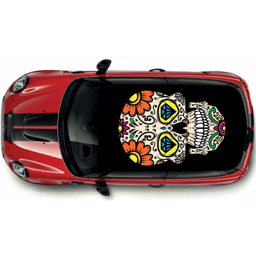 CRW075 Printed Roof Wrap For Mini Or Any Car Universal Various Designs Available